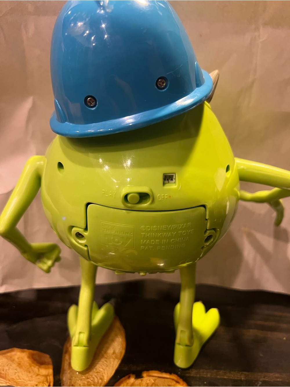 10 inch Monsters Inc Mike Wazowski Hard Hat Toy Figure - Picture 5 of 5